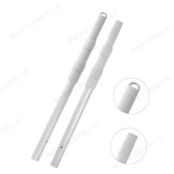 Aspirateur De Piscine Poteau De Survie Poteau De Piscine Filet De Pêche Renforcé Poteau Télescopique En Alliage D’aluminium Poteau De Nettoyage En Aluminium 1,2 M (avec Crochet)