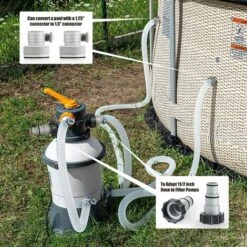 Tuyau De Rechange Pour Pompe De Filtration De Piscine Tuyau INTEX De Remplacement De Piscine De Spa Gonflable Adapté à La Pompe De Piscine De 300 / 330 / 530 / 1000 Gallons(Blanc) -Hayward Aquaspa Boutique 100571219 3