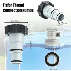 Tuyau De Rechange Pour Pompe De Filtration De Piscine Tuyau INTEX De Remplacement De Piscine De Spa Gonflable Adapté à La Pompe De Piscine De 300 / 330 / 530 / 1000 Gallons(Blanc) -Hayward Aquaspa Boutique 100571219 4