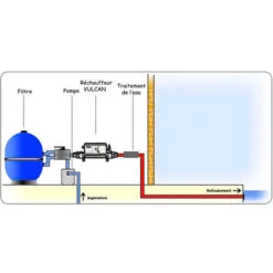 Réchauffeur Electrique 4.5kw Mono Analogique - Vulcan - V-8t84 -Hayward Aquaspa Boutique 12857616 3