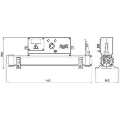 Réchauffeur Electrique 9kw Mono Digital - Vulcan - V-8t89-d -Hayward Aquaspa Boutique 12857627 4