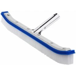 Deuba Brosse De Piscine Renforcée 46 Cm Adapté Aux Supports Courants - Poils Durs En PVC - Tête De Raccordement En Aluminium Entretien, Nettoyage