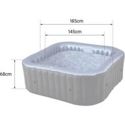 MSPA - Spa Gonflable TEKAPO Carré - 6 Places -Hayward Aquaspa Boutique 1932416 4