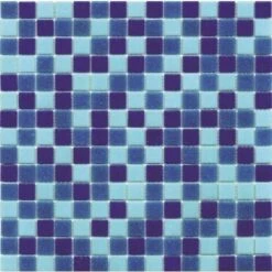 Mosaique Piscine Mix De Bleu Deep Swimming 32.7x32.7 Cm - 2.14m²
