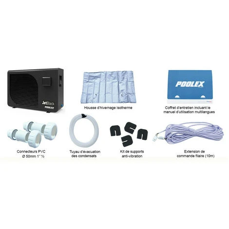Pompe à Chaleur Piscine Poolex Jetblack 7 Kw Pour Piscines Jusqu'à 40m³ 6 Pompe à Chaleur Piscine Poolex Jetblack 7 Kw Pour Piscines Jusqu'à 40m³ – Image 4