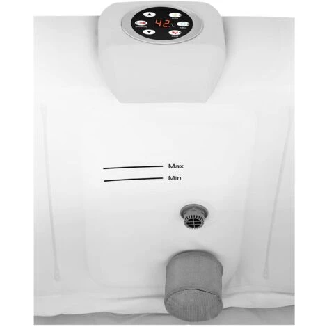 Spa Gonflable Carré 6 Places Extérieur Massage 900l 1800W 130 Jets Noir - Noir, Blanc 5 Spa Gonflable Carré 6 Places Extérieur Massage 900l 1800W 130 Jets Noir - Noir, Blanc – Image 3