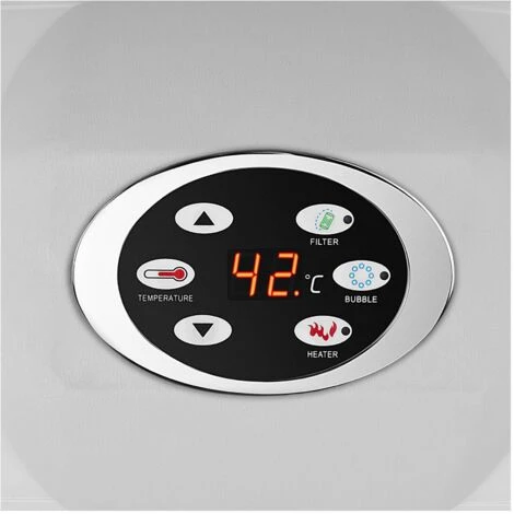 Spa Gonflable Carré 6 Places Extérieur Massage 900l 1800W 130 Jets Noir - Noir, Blanc 7 Spa Gonflable Carré 6 Places Extérieur Massage 900l 1800W 130 Jets Noir - Noir, Blanc – Image 5