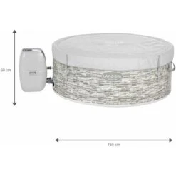 Spa Gonflable Bestway Lay-Z-Spa Vancouver Pour 3-5 Personnes Rond 155x60 Cm -Hayward Aquaspa Boutique 32037631 4