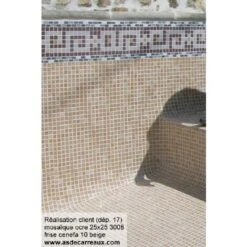 Mosaique Piscine Antidérapante - Nieve Beige Ocre Orangé 3108 31.6x31.6 Cm - 1 M² -Hayward Aquaspa Boutique 33910200 5