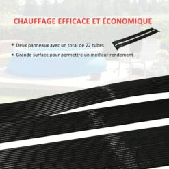 OUTSUNNY Réchauffeur Solaire D'eau Pour Piscine Hors Sol - Lot De 2 Tapis Solaires Chauffants Piscine - Chauffeur écologique Piscine - PE Noir 11 OUTSUNNY Réchauffeur Solaire D'eau Pour Piscine Hors Sol - Lot De 2 Tapis Solaires Chauffants Piscine - Chauffeur écologique Piscine - PE Noir -Hayward Aquaspa Boutique 39591955 5