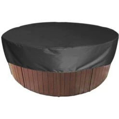 Couverture De Piscine Ronde Piscine Bâche Solaire Pour Piscine,Housse De Protection Spas Imerméable Résistant Aux UV, 190T Pour Extérieur Spa Baignoire,190x30cm