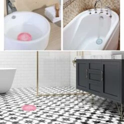 Bouchons Anti-Cheveux En Silicone Durable, Filtre évier Cuisine, Filtre à évier, Grille Pour Evier Cuisine, Faciles à Nettoyer Et à Installer 13.5X13.5cm Fontainebleau 4 Pcs Rose, Vert, Gris, Bleu -Hayward Aquaspa Boutique 42907648 5