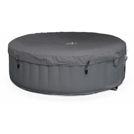 Spa MSPA Gonflable Rond – Glow 6 Gris - Spa Gonflable 6 Personnes Rond Avec Bande LED Intérieure. Système Anti-gel. Désinfection UVC. Bâche 5 Spa MSPA Gonflable Rond – Glow 6 Gris - Spa Gonflable 6 Personnes Rond Avec Bande LED Intérieure. Système Anti-gel. Désinfection UVC. Bâche – Image 3