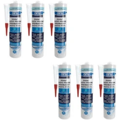 Lot De 6 Mastics Piscine POOL Qualité Professionnelle BLEU 290 Ml - GEB