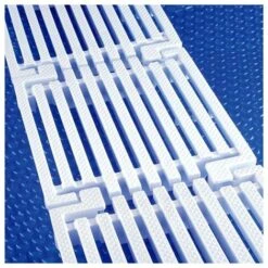 Caillebotis Design Longitudinal Hauteur 24 Mm - Largeur 345 Mm Pour Bassin Avec Rigole De Trop-plein