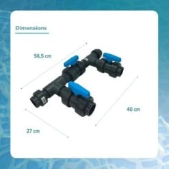 EDG Kit By Pass Piscine Diamètre 50 - Bypass Chauffage Pompe A Chaleur Pour Piscine - Diamètre ø 50 Mm Pour Tubes PVC Rigides Ou Flexibles - Pour Connecter Une Pompe à Chaleur En Sortie 50 -Hayward Aquaspa Boutique 54940538 4