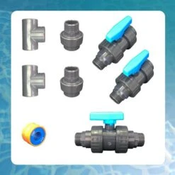 EDG Kit By Pass Piscine Diamètre 50 - Bypass Chauffage Pompe A Chaleur Pour Piscine - Diamètre ø 50 Mm Pour Tubes PVC Rigides Ou Flexibles - Pour Connecter Une Pompe à Chaleur En Sortie 50 -Hayward Aquaspa Boutique 54940538 5