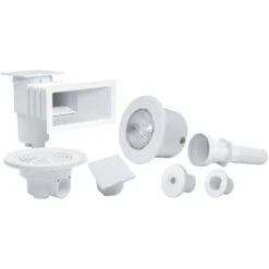 Kit Pièces A Sceller Piscine Enterrée 7x3 - Béton (peinture, Carrelage)