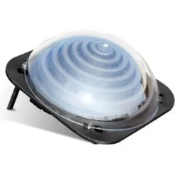 GOPLUS Chauffage Solaire Pour Piscine En PP, PC Et PE, Rechauffeur Solaire Pour Pataugeoire Pour Chauffer De L’Eau, Ecologique Et Fiable, Avec 2 Supports Pliants