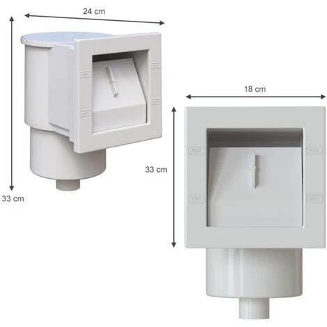 Kit Skimmer Blanc Encastrable Avec Buse D’admission VitaliSpa 4 Kit Skimmer Blanc Encastrable Avec Buse D’admission VitaliSpa – Image 2