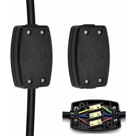 Boîte De Jonction En Polypropylène Boite Raccordement Etanche Commode Connecteur De Câble Electrique Réutilisable Pour Appareils Electriques Fils Terrasse Piscine Familiale(2 PCS 13A 250V)LO-Ron 3 Boîte De Jonction En Polypropylène Boite Raccordement Etanche Commode Connecteur De Câble Electrique Réutilisable Pour Appareils Electriques Fils Terrasse Piscine Familiale(2 PCS 13A 250V)LO-Ron