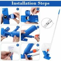 Aspirateur Piscine,Aspirateur à Jet De Piscine Avec Tige,Portable Aspirateur Accessoires De Nettoyage Pour Spa,étang,Piscine,Fontaine GrooFoo -Hayward Aquaspa Boutique 59788374 5