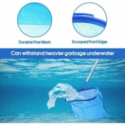 LYCXAMES -- Kit Nettoyage Piscine, Avec Tige Télescopique Utilisé Pour Nettoyer La Piscine Gonflable Pour Enfants, Utilisé Pour Nettoyer L'aquarium Familial écumeur Léger Long Tubes Amovibles -Hayward Aquaspa Boutique 59867545 3