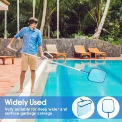 LYCXAMES -- Kit Nettoyage Piscine, Avec Tige Télescopique Utilisé Pour Nettoyer La Piscine Gonflable Pour Enfants, Utilisé Pour Nettoyer L'aquarium Familial écumeur Léger Long Tubes Amovibles -Hayward Aquaspa Boutique 59867545 4
