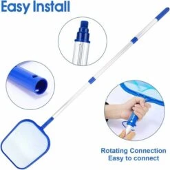LYCXAMES -- Kit Nettoyage Piscine, Avec Tige Télescopique Utilisé Pour Nettoyer La Piscine Gonflable Pour Enfants, Utilisé Pour Nettoyer L'aquarium Familial écumeur Léger Long Tubes Amovibles -Hayward Aquaspa Boutique 59867545 5