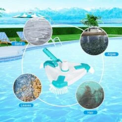 ZOLGINAH Nettoyeur De Piscine Rotatif Manuel Triangulaire, Piscine Tête De Brosse Pour Nettoyer Les Murs, Carrelage Et Sols Sans Effort 11 ZOLGINAH Nettoyeur De Piscine Rotatif Manuel Triangulaire, Piscine Tête De Brosse Pour Nettoyer Les Murs, Carrelage Et Sols Sans Effort -Hayward Aquaspa Boutique 65391873 5