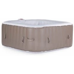 SPA GONFLABLE MONAC EN PVC - 6 PLACES - TAUPE/CREME