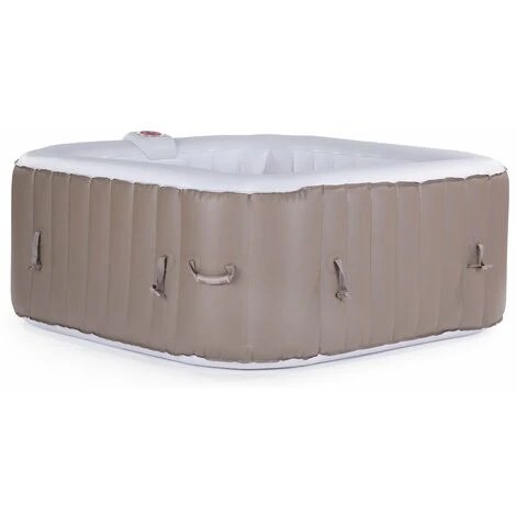 SPA GONFLABLE MONAC EN PVC - 6 PLACES - TAUPE/CREME 3 SPA GONFLABLE MONAC EN PVC - 6 PLACES - TAUPE/CREME