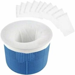 Kueatily Chaussettes De Skimmer Pour Piscine, Filtre De Skimmer De Piscine En Tissu De Nylon Élastique Durable Pour Panier De Piscine, Filet De Pool Skimmer Socks Pour Le Nettoyage De Piscine，，10 Pièc