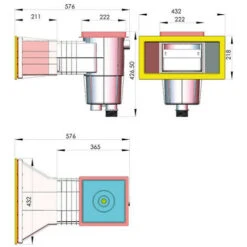 Astral Skimmer Gris Pour Piscine Béton Et Liner -Hayward Aquaspa Boutique 7361561 3