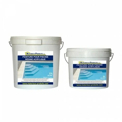 Peinture Pour Piscine Résine Acrylique Blanche - 5 L Blanc - MATPRO 3 Peinture Pour Piscine Résine Acrylique Blanche - 5 L Blanc - MATPRO