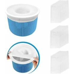 GP 30 Pièces Pool Skimmer Socks, Chaussettes D'écumeur De Piscine Perfect Filter Savers Pour Panier De Skimmer De Filtre, Doublure D'écran En Maille Ultra Fine Pour Panier De Piscine