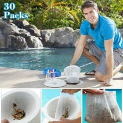 GP 30 Pièces Pool Skimmer Socks, Chaussettes D'écumeur De Piscine Perfect Filter Savers Pour Panier De Skimmer De Filtre, Doublure D'écran En Maille Ultra Fine Pour Panier De Piscine -Hayward Aquaspa Boutique 74887053 5