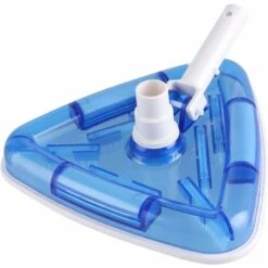 Aspirateur De Piscine Transparent Lesté Triangulaire Pour Tuyau De 1-1/4 Ou 1-1/2 (bleu)