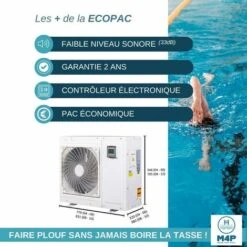 Pompe à Chaleur Piscine MADE FOR POOL Ecopac - 6 KW - Jusqu’à 40m³ -Hayward Aquaspa Boutique 75338811 3