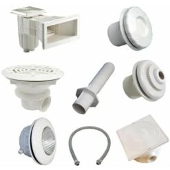 Astral Kit Pièces à Sceller Blanches Pour Piscines Liner Jusqu'à 8x4 M