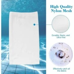 30 Pièces Pool Skimmer Socks, Chaussettes D'écumeur De Piscine Perfect Filter Savers Pour Panier De Skimmer De Filtre, Doublure D'écran En Maille Ultra Fine Pour Panier De Piscine -Hayward Aquaspa Boutique 76161048 3