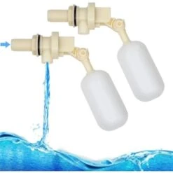 Pcs 1/2 Pouce Flotteur Ball Valve Pour Abreuvoir 1,27cm Automatique Arrêt Remplissage Boisseau Sphérique Pour Bovins Abreuvoir Réservoir Vannes Flotteur Avec Adaptateur De Conduite D'eau