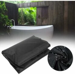 Blue Dream Housse De Protection Pour Bain à Remous De Jardin, Couverture De Spa En Tissu Polyester 190T, Imperméable Anti-poussière Anti-UV,Noir,231x231x30cm -Hayward Aquaspa Boutique 78680599 3