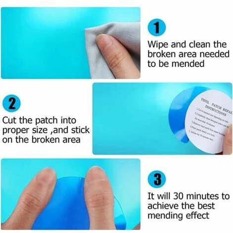 Kit Piscine Correctifs Auto-adhésif Étanche PVC Réparation Correctifs Liner Patch Bande Autocollant Kit De Réparation Piscine Patch De Réparation Rustines Gonflables Pour Piscine Bateau 20pcs, 7 Kit Piscine Correctifs Auto-adhésif Étanche PVC Réparation Correctifs Liner Patch Bande Autocollant Kit De Réparation Piscine Patch De Réparation Rustines Gonflables Pour Piscine Bateau 20pcs, – Image 5