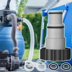 Adaptateur De Tuyau De Piscine A, Adaptateur De Tuyau De Piscine, 38 Mm Et 32 Mm De Diamètre, Adaptateur A Pour Piscine, Adaptateur De Tuyau Pour Pompes Raccord De Tuyau Avec (2 Pièces) -Hayward Aquaspa Boutique 80868506 4