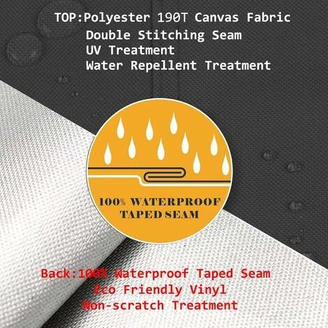 MINKUROW Couvercle De Spa Ronde Étanche Couvertures Extérieures De Baignoire Spa,Protection Imperméable Pour Spa,Housse De Baignoire Coupe-Vent Résistante Aux Uv Pour Piscine,Marron,210×30cm 6 MINKUROW Couvercle De Spa Ronde Étanche Couvertures Extérieures De Baignoire Spa,Protection Imperméable Pour Spa,Housse De Baignoire Coupe-Vent Résistante Aux Uv Pour Piscine,Marron,210×30cm – Image 4