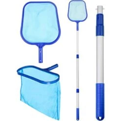 AIDUCHO Épuisettes De Surface Pour Piscine, Filet De Piscine, Épuisette Piscine Avec Télescopique Réglable Pour Nettoyer La Piscine Fontaine Bassins