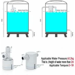 Valve De Flotteur 3/4, La Boîte De Contrôle Du Niveau D'eau Est Une Version Améliorée De La Valve De Flotteur Traditionnelle, Utilisée Dans Les Piscines, Réservoirs De Bétail, Aquaculture, Aquariums -Hayward Aquaspa Boutique 84053099 3