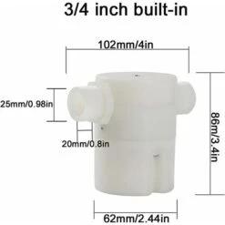 Valve De Flotteur 3/4, La Boîte De Contrôle Du Niveau D'eau Est Une Version Améliorée De La Valve De Flotteur Traditionnelle, Utilisée Dans Les Piscines, Réservoirs De Bétail, Aquaculture, Aquariums -Hayward Aquaspa Boutique 84053099 4