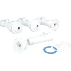 Kit Hydromassage Pour Piscine Liner - 19 Cm - Blanc